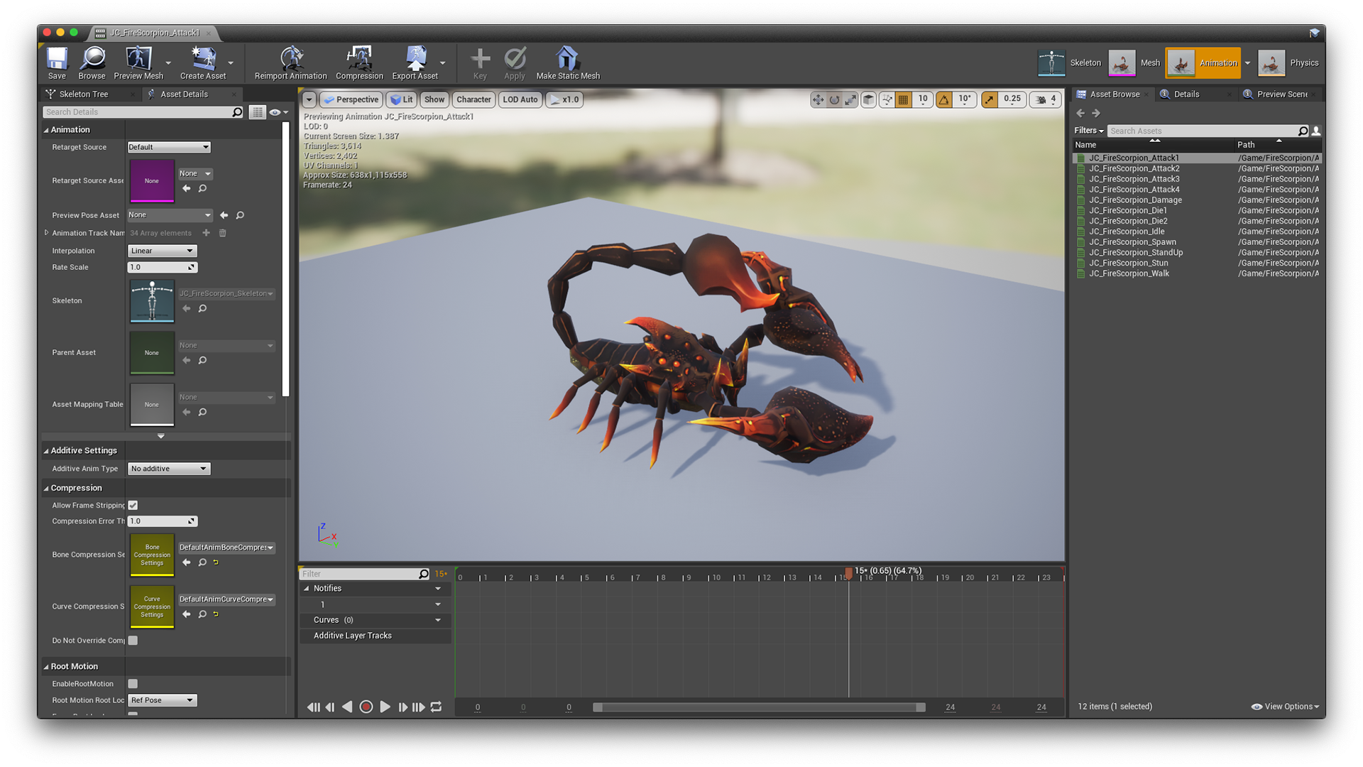 Fire Scorpion in Characters UE Marketplace